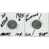Image 1 : 1925d Mercury Dime Error. XF.  20* rotation left.