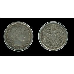 1898 Barber Quarter. XF. Full Liberty