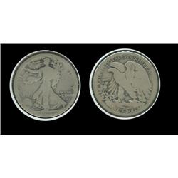 1916s Walking Half Dollar. Obverse Mark.G. Key. 508,000. Trends $110