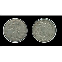 1933s Walking Half Dollar. XF. Small obverse scratches at right