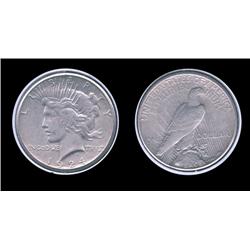 1924s Peace Dollar. AU-53. Trends $90