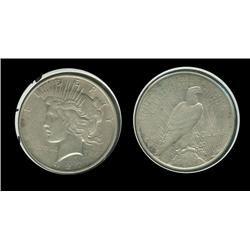 1927d Peace Dollar. AU-53. Key. 1.2 million. Trends $100