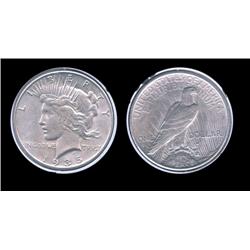 1935s Peace Dollar. MS-62. Key. High grade. Trends $325