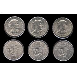 1979p-d-s. Susan B. Dollars. MS+. Set of 3. One Price