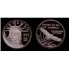 Image 1 : 1998  4 Oz. 99.9% Proof Silver round. (Platinum plated) Boxed  w/C.O.A.