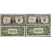 Image 1 : 2 - Series 1935A $1 Silver Certificates, Blue Seal w/ Consecutive Ser.No's E48783918C & 19C