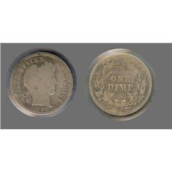 1896 Dime good