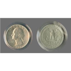 1935 Washington Quarter AU