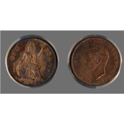 RARE 1951 Great  Britain Penny Unc