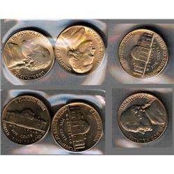 1952 P-D-S Jefferson Nickels Choice BU Partial steps