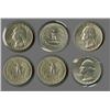 Image 1 : 1954 P-D-S Choice BU Washington Quarter set