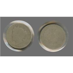 1886 Liberty Nickel SEMI-KEY AG+