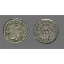1910-S Barber Dime Choice VF detail