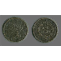 1843 Large Cent VF/XF detail