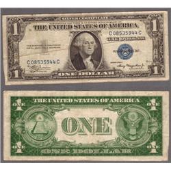 Series 1935A $1 Silver Certificate Blue Seal B60132383D