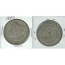 1885 MORGAN SILVER DOLLAR.