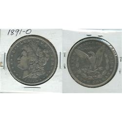 1891 O MORGAN SILVER DOLLAR.