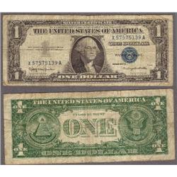 Series 1923 $1 Silver Certificate Blue Seal A40714722D