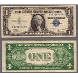 Series 1935C $1 Silver Certificate Blue Seal N93082595D