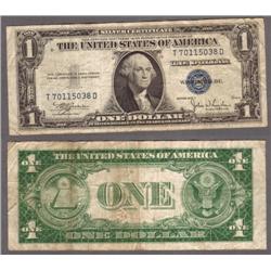 Series 1957 $1 Silver Certificate Blue Seal G37819456A