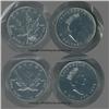 Image 1 : 1999 and 2000 Canadian Maple Leaf silver coins; Each struck with 1 oz fine silver, limited mintage a