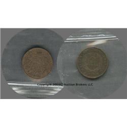 1871 Two Cent Fine detail; Low mintage date! F retail $40