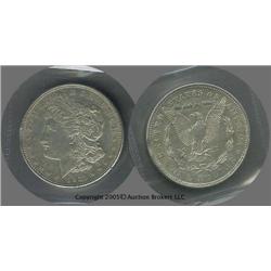 RARE CLIP on 1921 Morgan Dollar; Not a coin noted for clips, this small one is at 9:00 on obverse