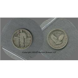 1923 Standing Liberty Quarter G; Strong 3 in date, retail $15