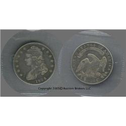 1834 Bust Half Dollar XF; Beautiful type coin with great detail!