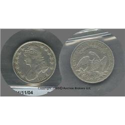 1824 Bust Half XF++; Nice appearance, lightly cleaned