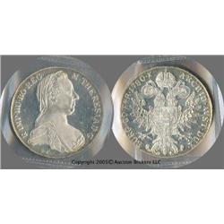 1780 Maria Theresa Restrike Lovely prooflike; Gorgeous restrike dated 1780