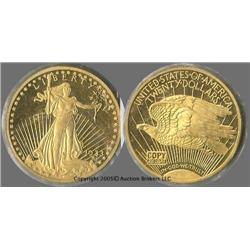 Replica  1933 Gold $20 St Gaudens struck with 2 oz .999 fine silver; Fun collectible!