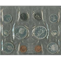 1966 Canada prooflike set; Beautiful set with over an ounce of silver weight alone!