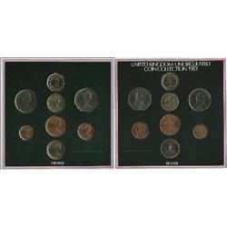 Great Britain 1983 Uncirculated coin set; Current retail $22