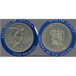 Panama 1970 5 balboas sterling silver; Nice commemorative foreign coin