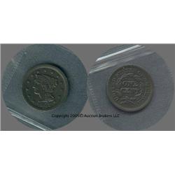 1852 Large Cent XF/AU detail;  Nice color and detail, super obverse strike, trends $75 XF $150 AU