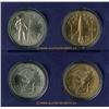 Image 1 : America in Space 1988 US Mint issued medal set; Includes 90% silver and bronze medals in custom case