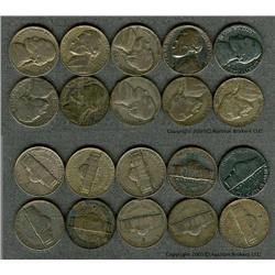 Lot of (10) War nickels