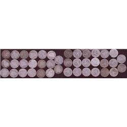 Lot of 20 mixed Barber quarters; Including some earlies!