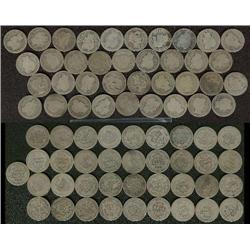 37 mixed Barber Dimes; Nice group of dates!