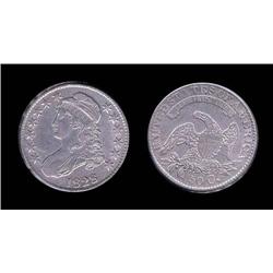 1828 Bust Half Choice AU details; Great look, just lightly cleaned AU58 trends $270+