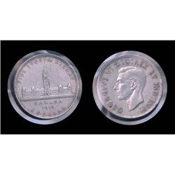 Canada 1939 Parliament commemorative dollar; Nice circulated early dollar!
