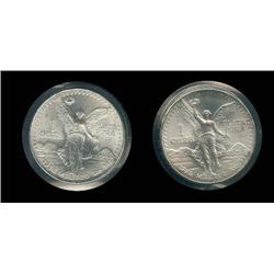 Mexico 1984 and 1985 Silver Libertads BU; Great bullion coins, nice detail!