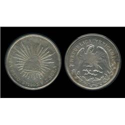 Mexico 1903 ZsFZ Peso Silver Nice AU; Pretty!