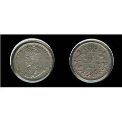 Canada 1914 dime Choice AU; Scarcer date, MS60 retail $80!