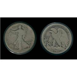 1916-D Walking Liberty Half VG; $40 retail, first year issue!