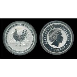 2005 Dated Australian Lunar series "Rooster"; An "early bird"? coin