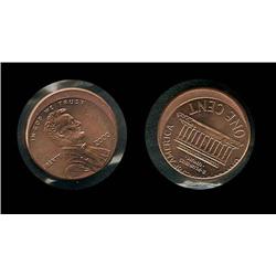 2000 BU Lincoln Cent Off-Center; Nice dated piece!