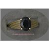 Image 1 : 14 K YELLOW GOLD LADIES GEMSTONE RING SET WITH AN OVAL CUT BLUE SAPPHIRE APPROXIMATELY 2.0 CARAT TOT