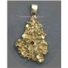 Image 1 : 14 K YELLOW GOLD LADIES NUGGET STYLE PENDANT  13.1